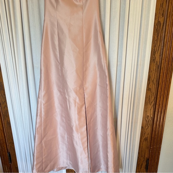 Alfred Sung Cameo Blush Strapless A-Line Gown - Picture 5 of 14